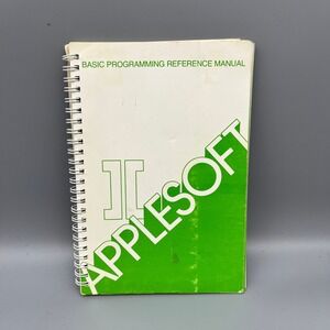 Vintage AppleSoft Basic Programming Reference Manual Spiral Bound‎ Book